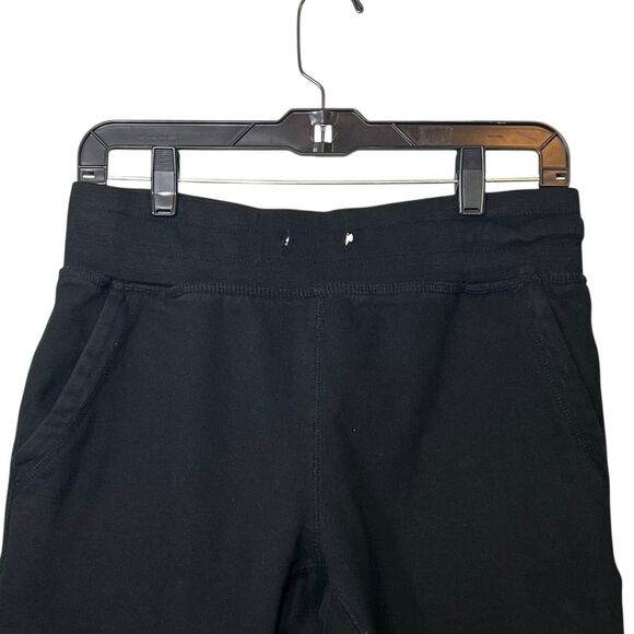 Civil Regime Sweatpants Mens Small Black Joggers Rebel Youth Rose Graphic Cuffed - Picture 9 of 13